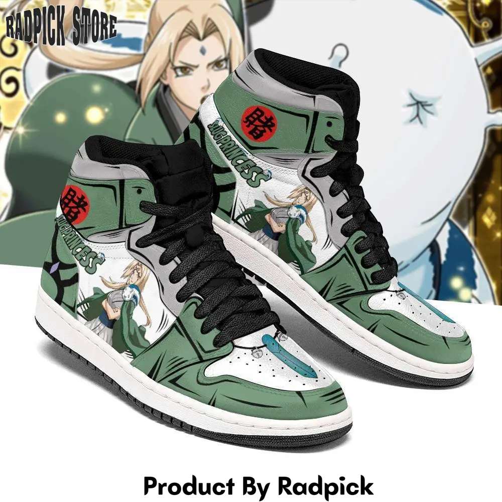 Tsunade air jordan high top sneakers anime slug princess costume  rp0351861